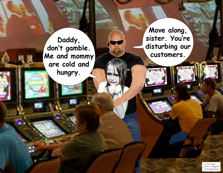 Daddy Don't Gamble Cartoon